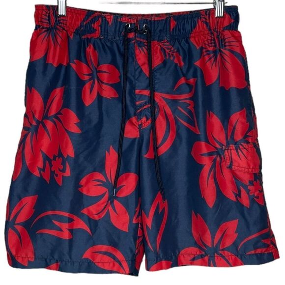 Sonoma Other - Sonoma Blue and Red Floral Swim Trunks size Medium
